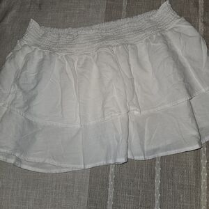 Wild Fable White Ruffled Skirt
